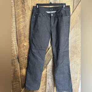 Prana Jeans Womens 8/29 Pant Gray Black Ombre Organic Cotton Regular
